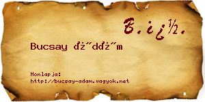 Bucsay Ádám névjegykártya